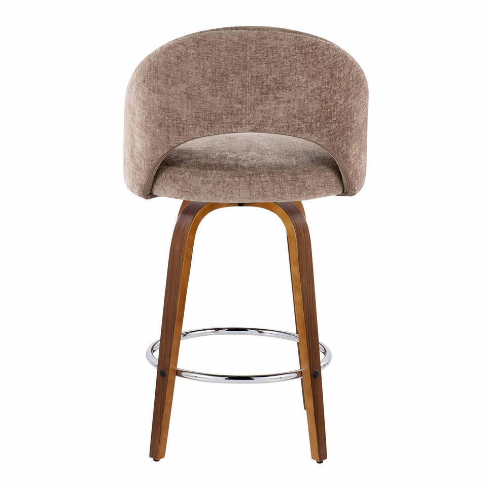 Renee Upholstered 26" Fixed-Height Counter Stool - Set of 2