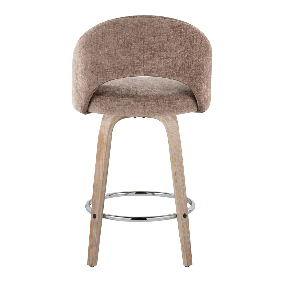 Renee Upholstered 26" Fixed-Height Counter Stool - Set of 2