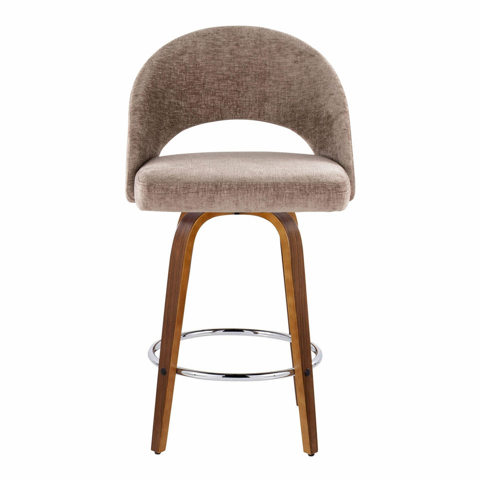 Renee Upholstered 26" Fixed-Height Counter Stool - Set of 2