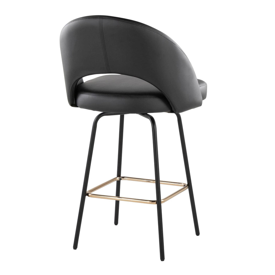 Renee Upholstered 26" Fixed-Height Counter Stool - Set of 2