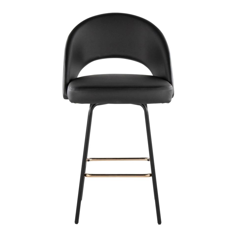 Renee Upholstered 26" Fixed-Height Counter Stool - Set of 2