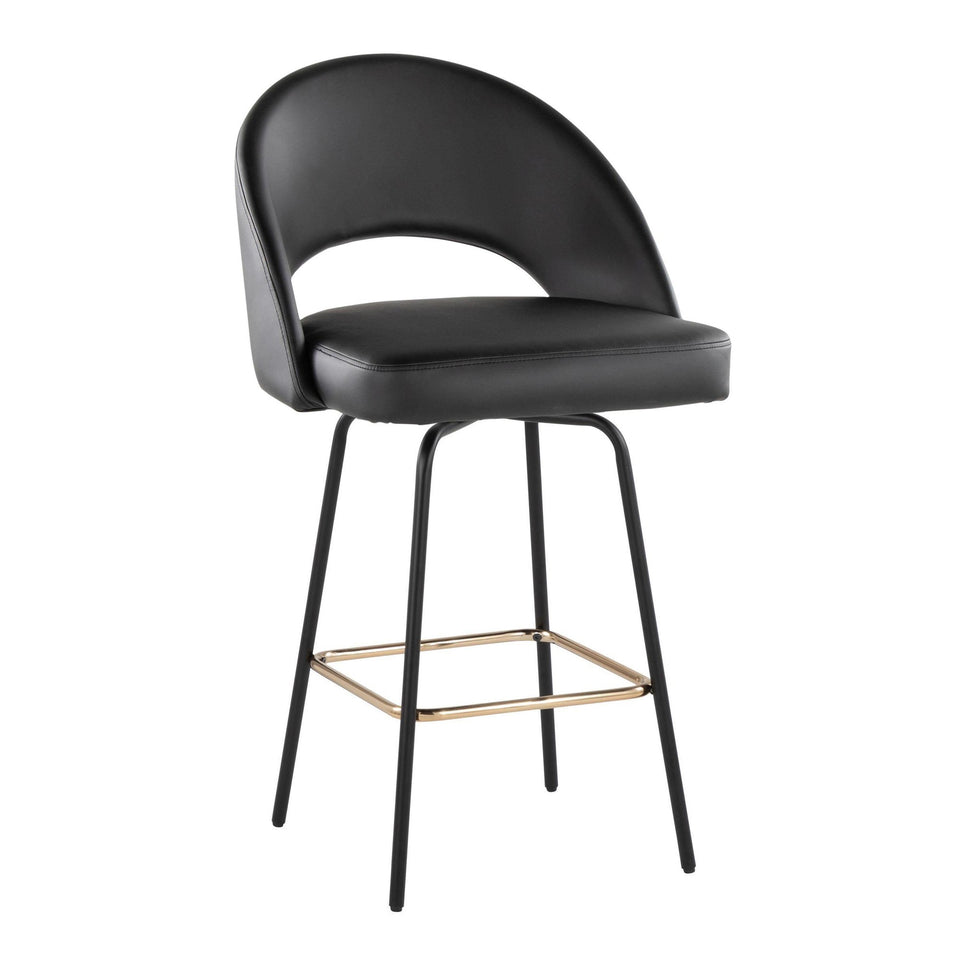 Renee Upholstered 26" Fixed-Height Counter Stool - Set of 2