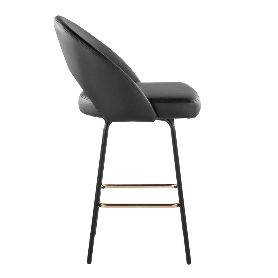 Renee Upholstered 26" Fixed-Height Counter Stool - Set of 2