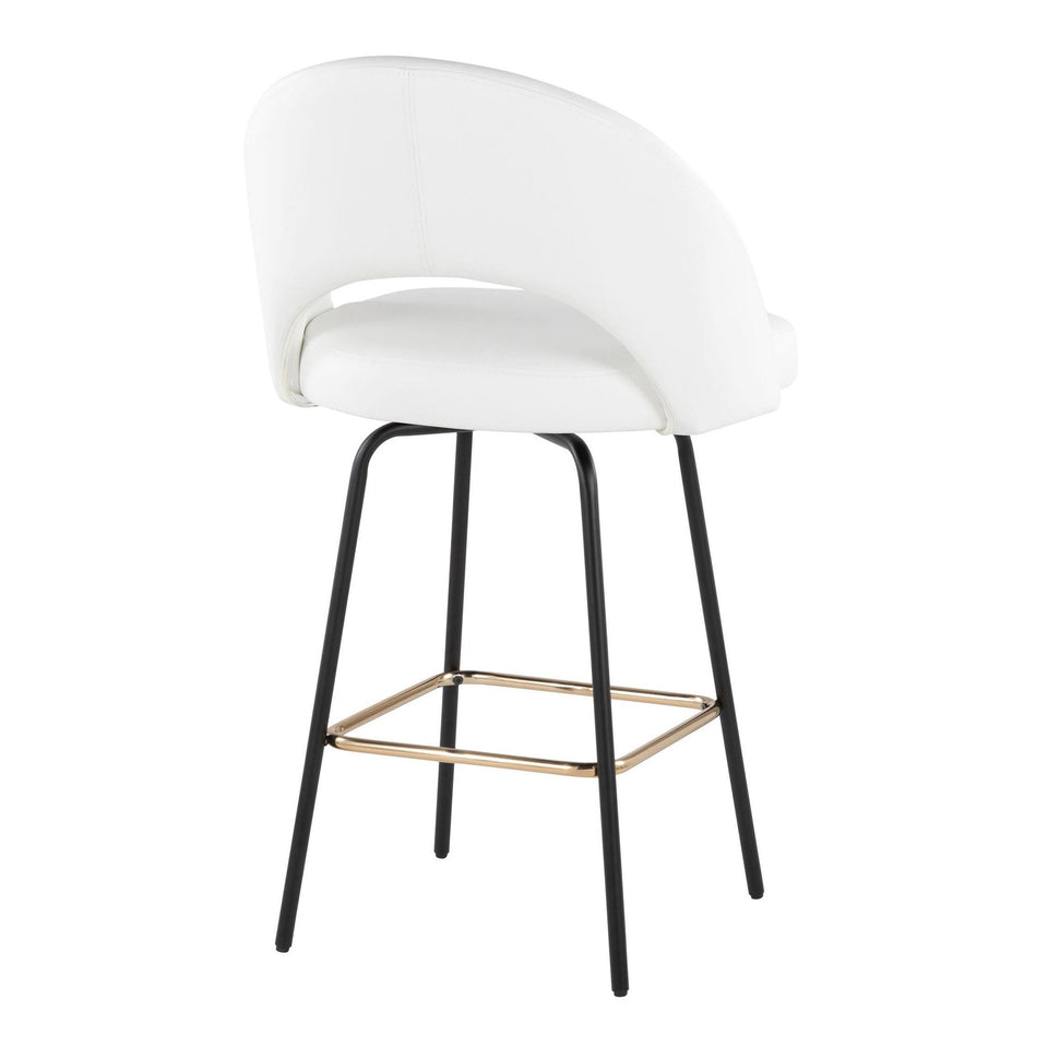Renee Upholstered 26" Fixed-Height Counter Stool - Set of 2