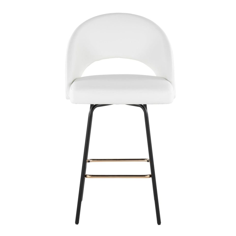Renee Upholstered 26" Fixed-Height Counter Stool - Set of 2