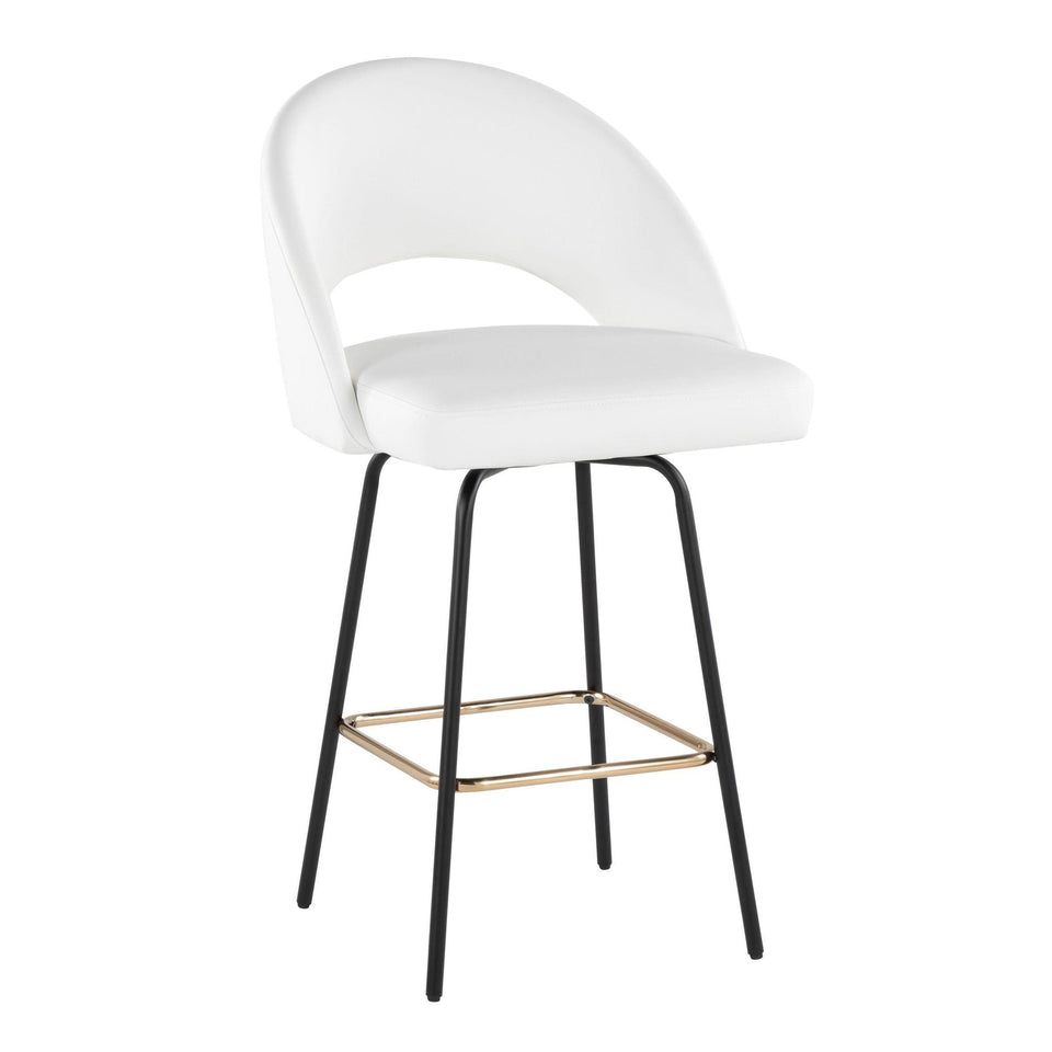 Renee Upholstered 26" Fixed-Height Counter Stool - Set of 2