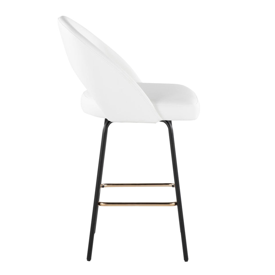 Renee Upholstered 26" Fixed-Height Counter Stool - Set of 2