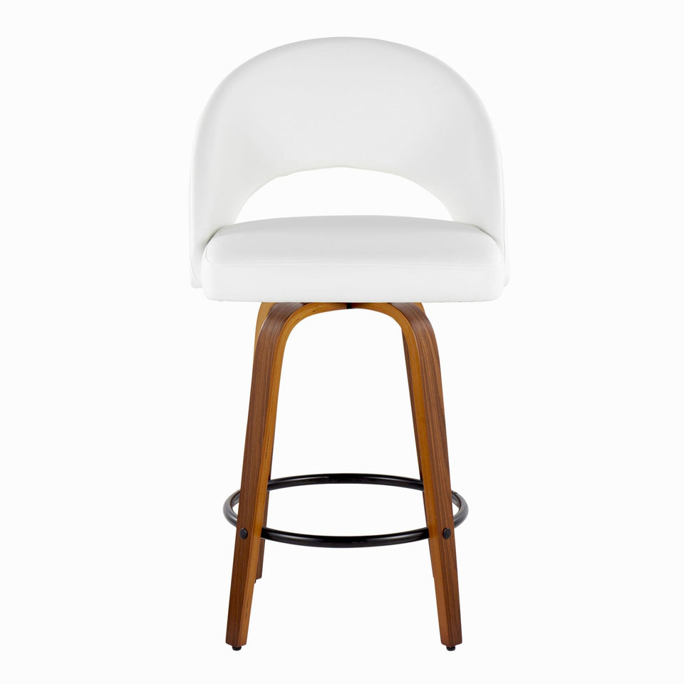 Renee Upholstered 26" Fixed-Height Counter Stool - Set of 2
