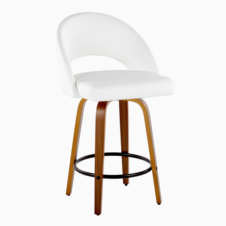 Renee Upholstered 26" Fixed-Height Counter Stool - Set of 2