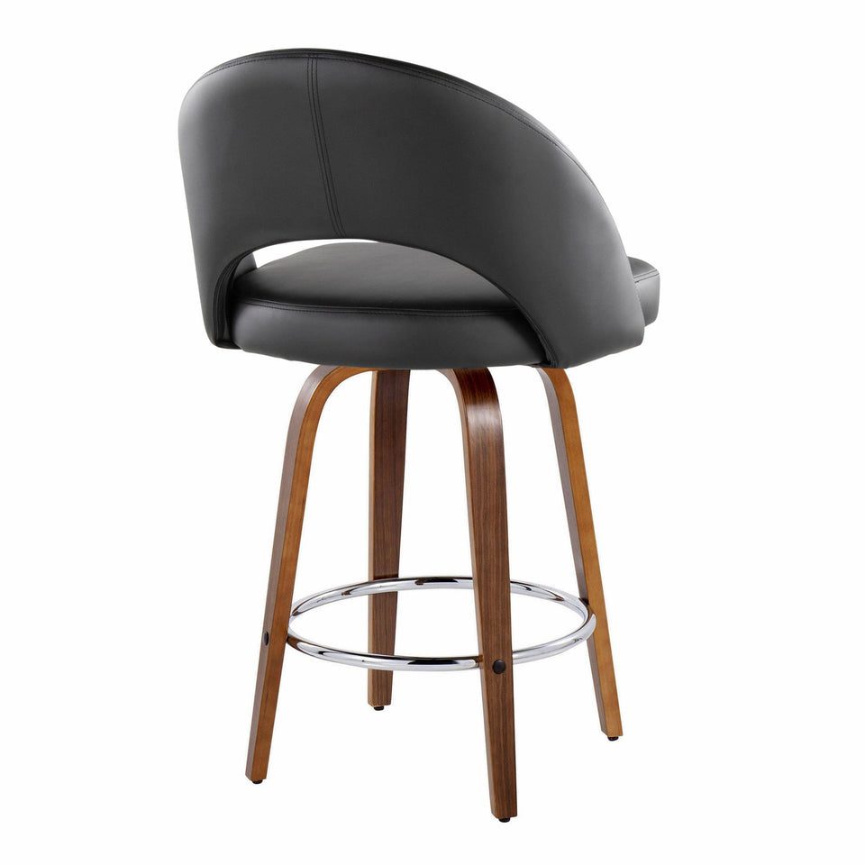 Renee Upholstered 26" Fixed-Height Counter Stool - Set of 2