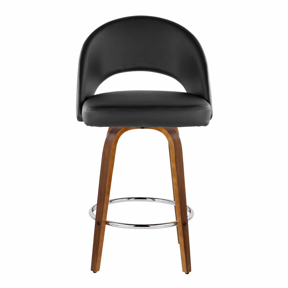 Renee Upholstered 26" Fixed-Height Counter Stool - Set of 2