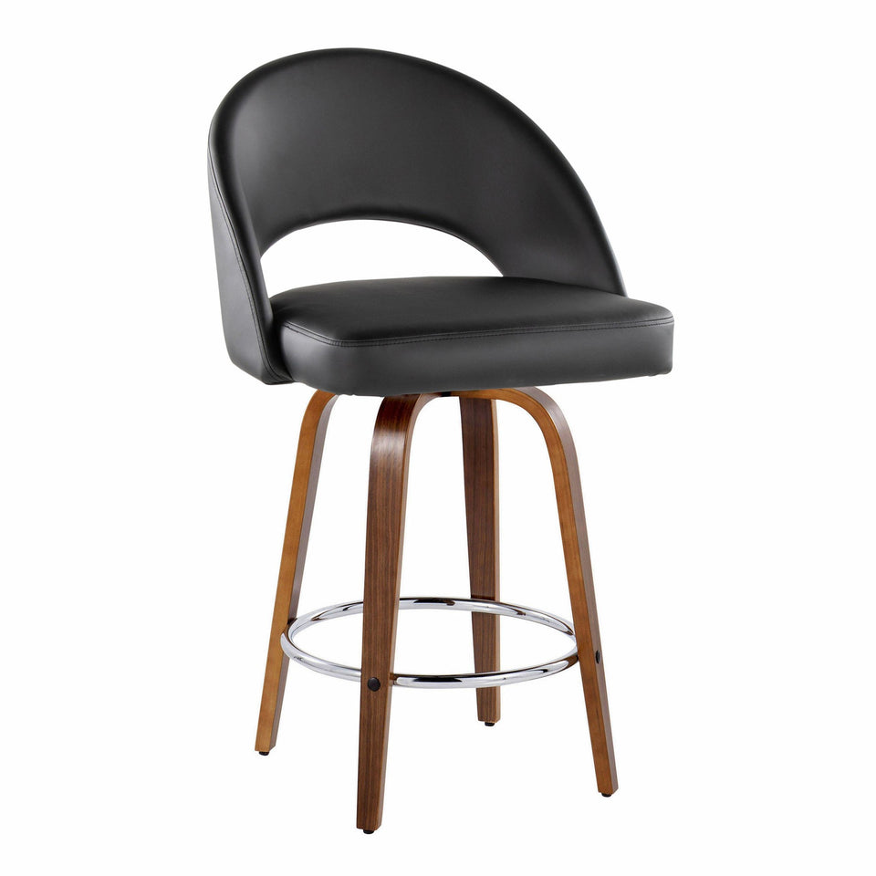 Renee Upholstered 26" Fixed-Height Counter Stool - Set of 2