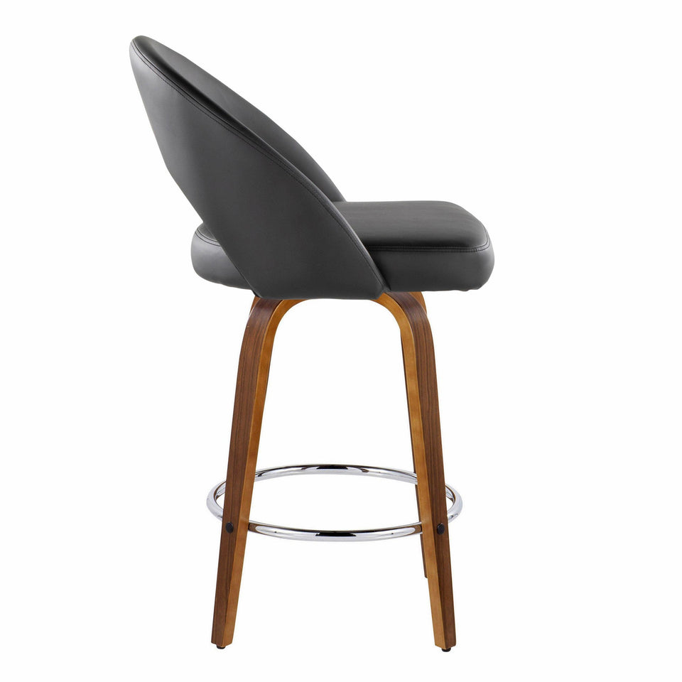 Renee Upholstered 26" Fixed-Height Counter Stool - Set of 2