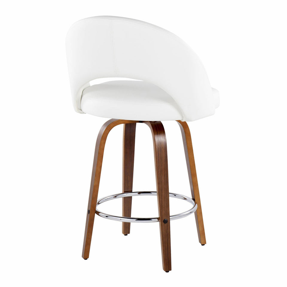 Renee Upholstered 26" Fixed-Height Counter Stool - Set of 2