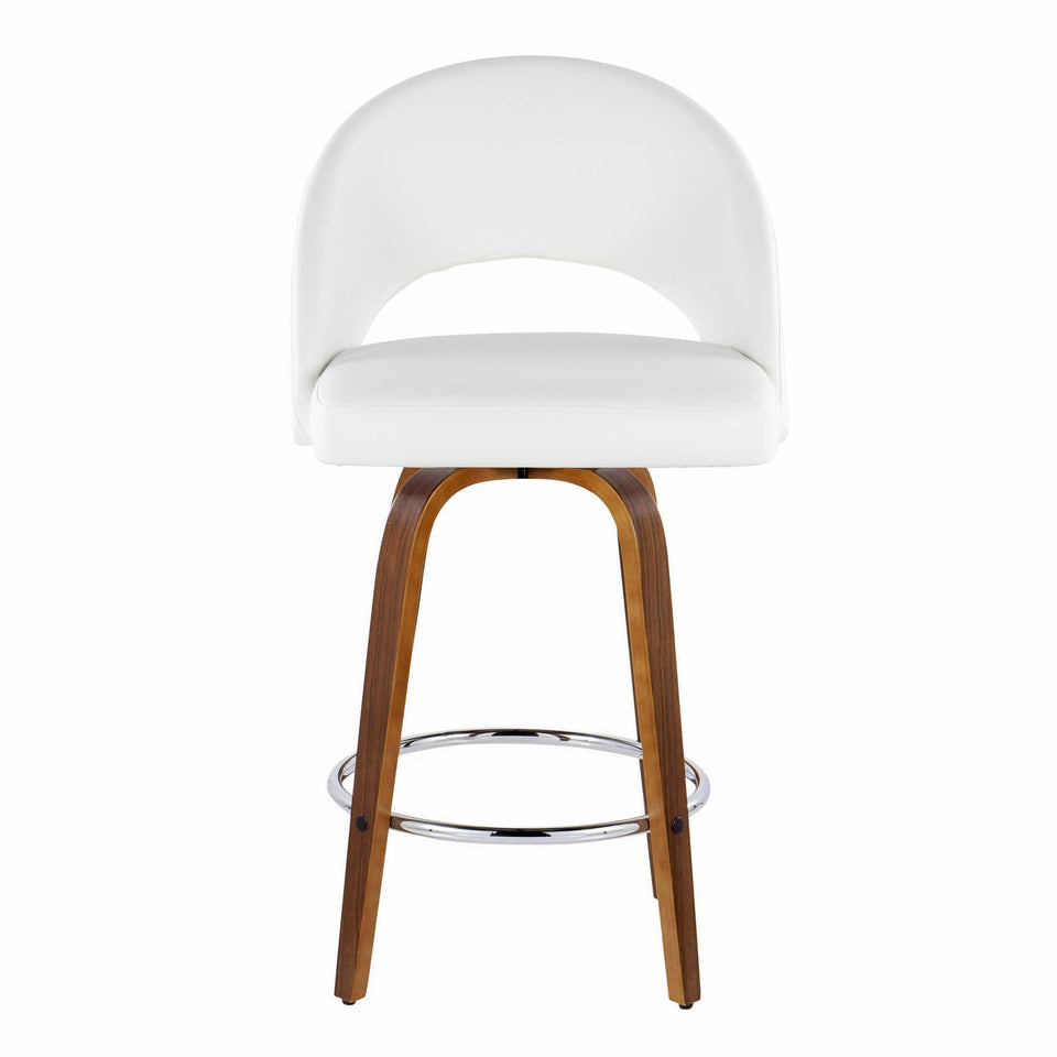 Renee Upholstered 26" Fixed-Height Counter Stool - Set of 2