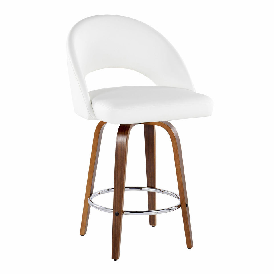 Renee Upholstered 26" Fixed-Height Counter Stool - Set of 2