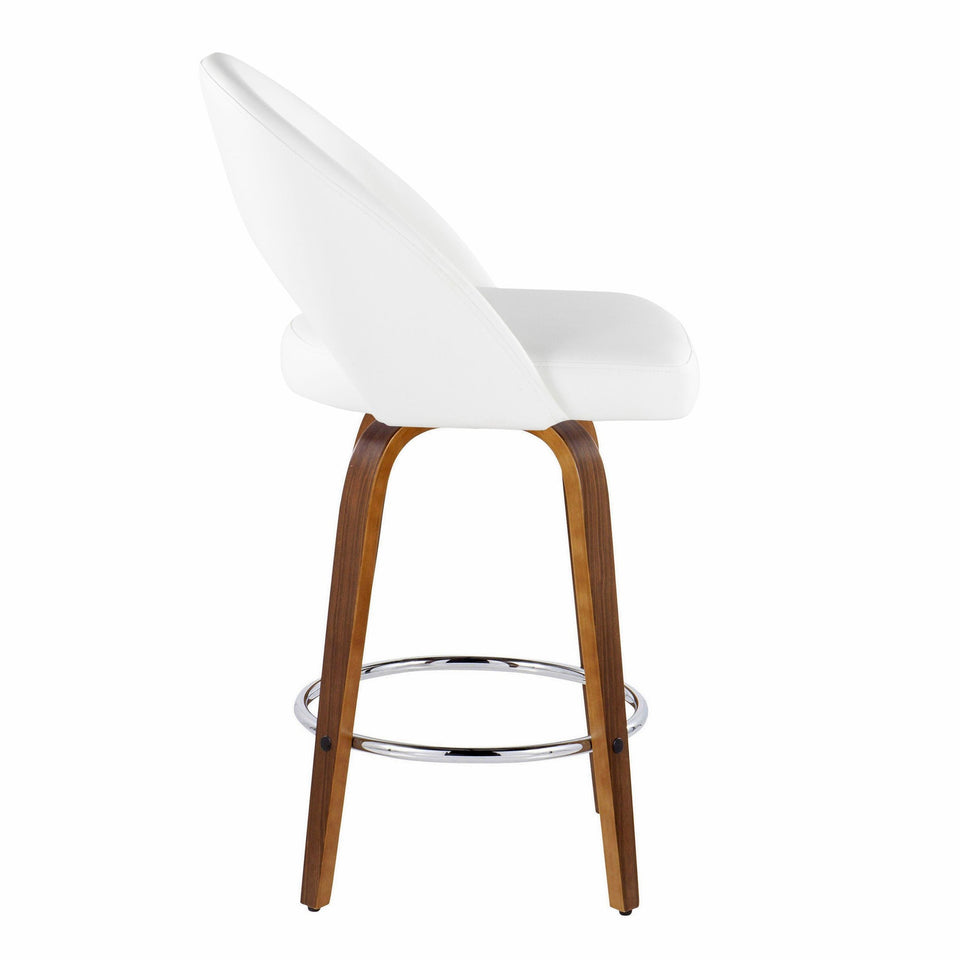 Renee Upholstered 26" Fixed-Height Counter Stool - Set of 2