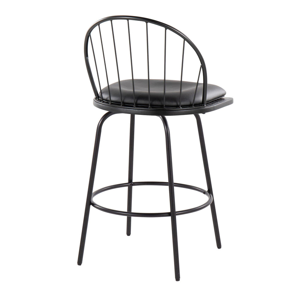 Riley Claire 26" Fixed-Height Counter Stool - Set of 2