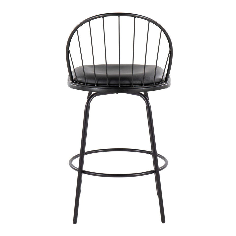 Riley Claire 26" Fixed-Height Counter Stool - Set of 2