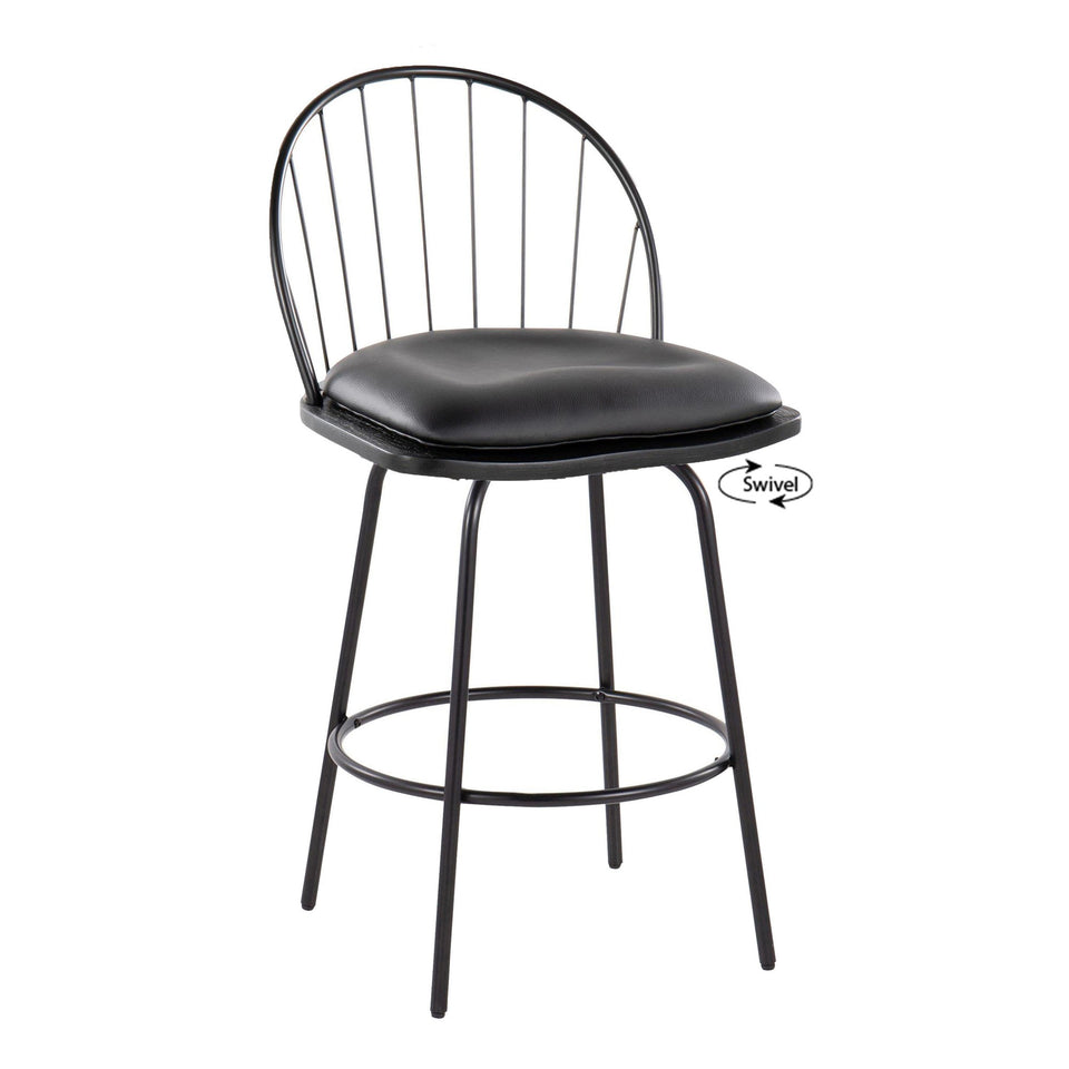 Riley Claire 26" Fixed-Height Counter Stool - Set of 2