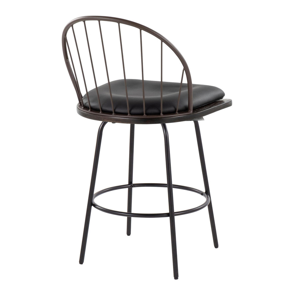 Riley Claire 26" Fixed-Height Counter Stool - Set of 2