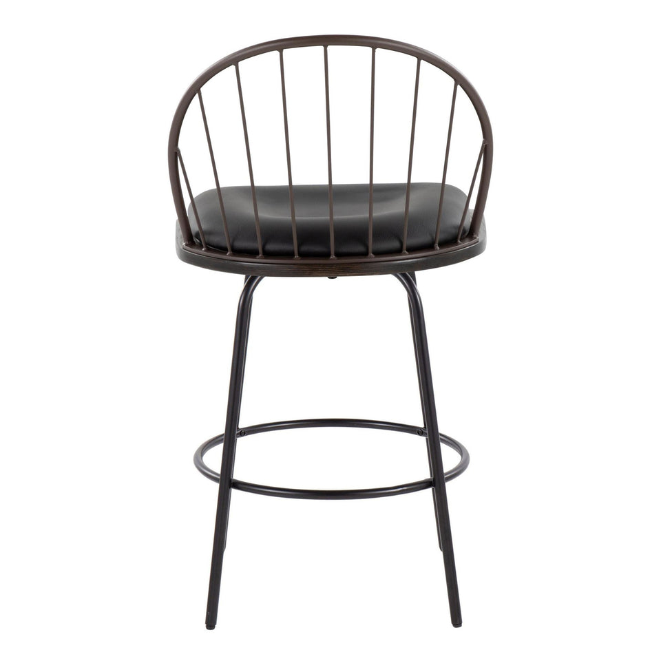 Riley Claire 26" Fixed-Height Counter Stool - Set of 2