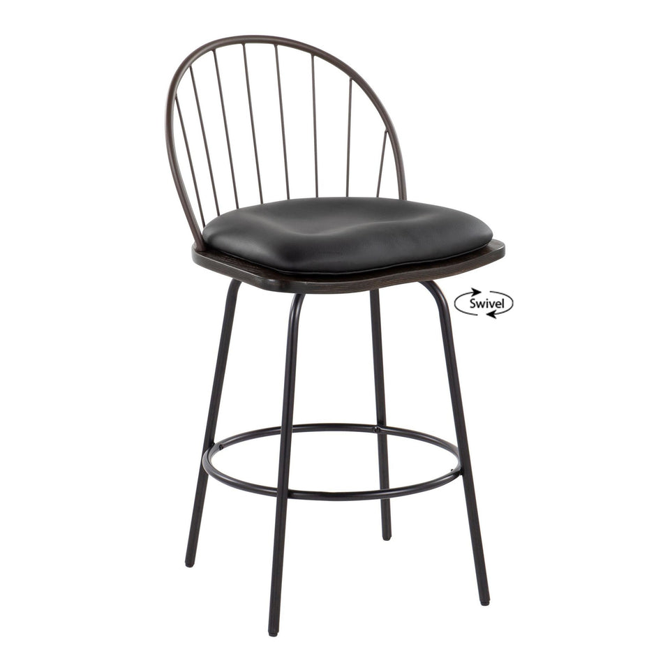 Riley Claire 26" Fixed-Height Counter Stool - Set of 2