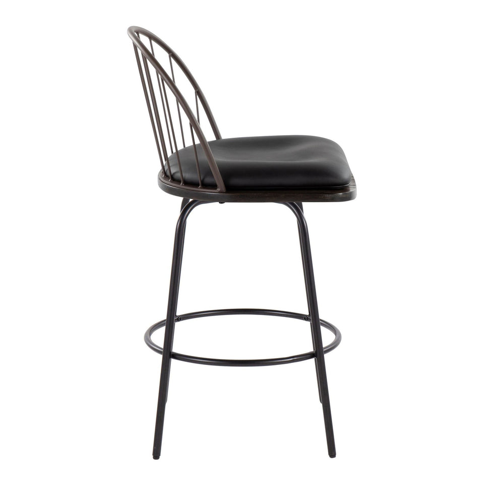 Riley Claire 26" Fixed-Height Counter Stool - Set of 2