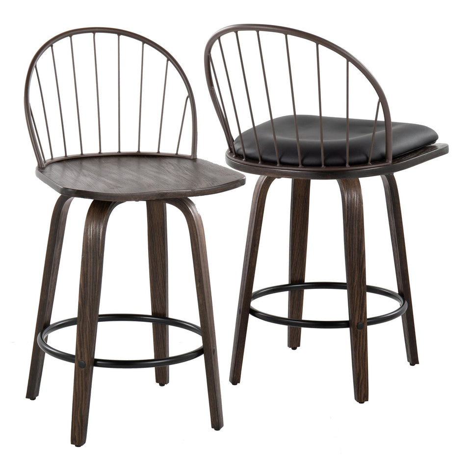 Riley 26" Fixed-Height Counter Stool - Set of 2