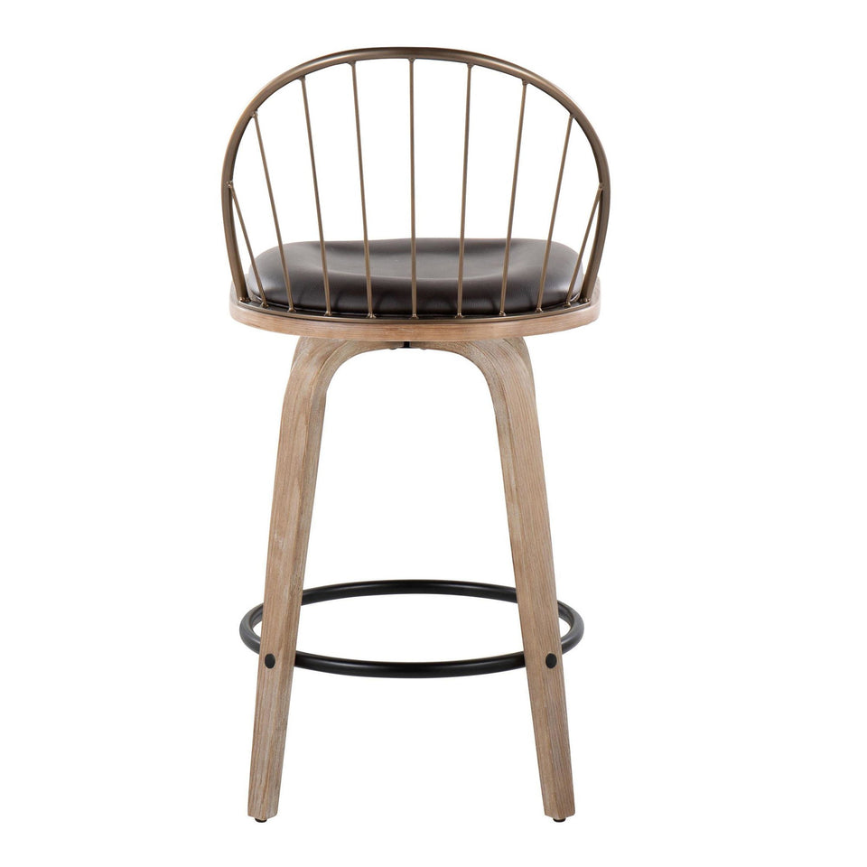 Riley 26" Fixed-Height Counter Stool - Set of 2