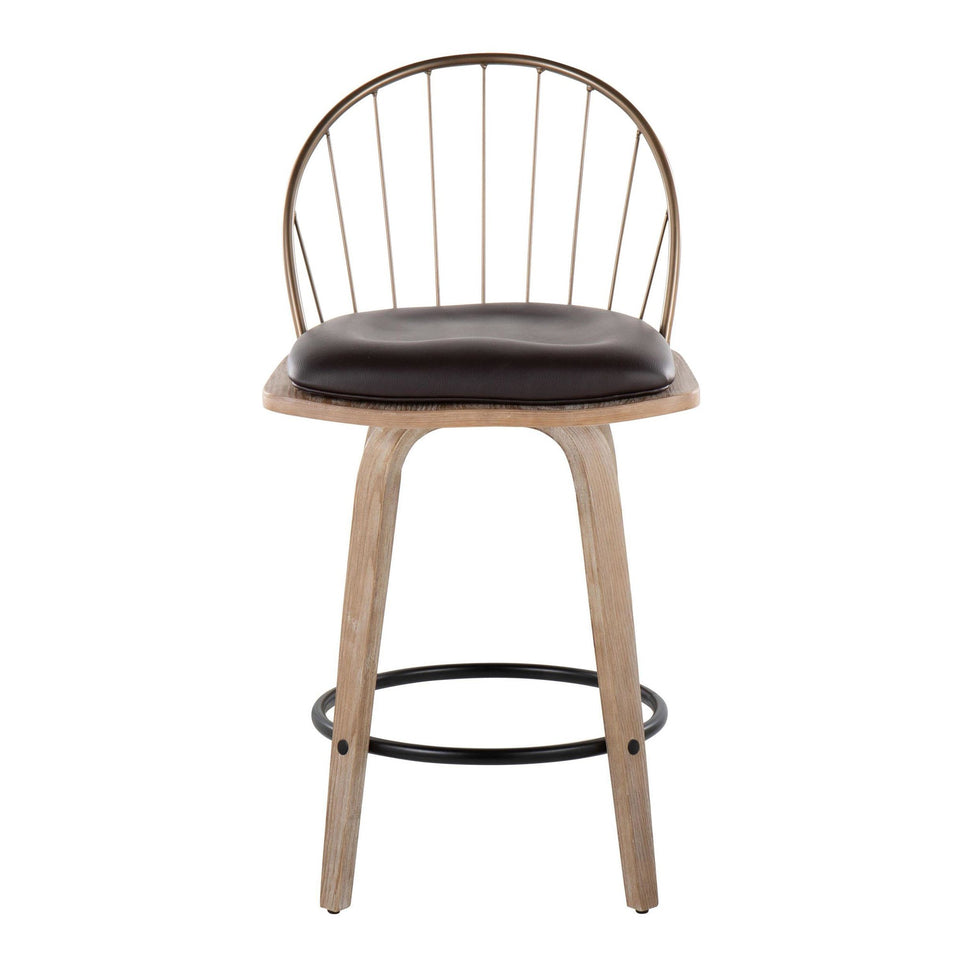Riley 26" Fixed-Height Counter Stool - Set of 2