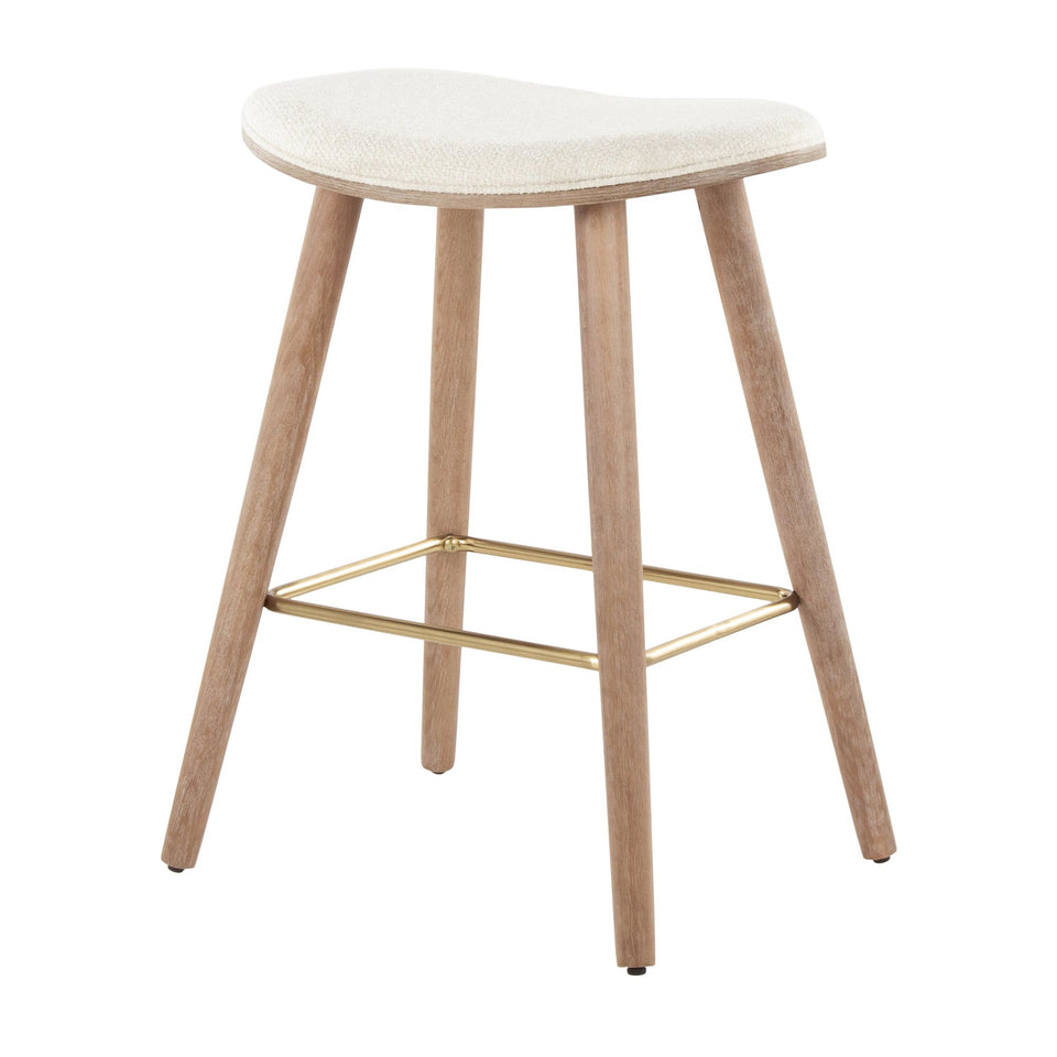 Saddle 26" Fixed-Height Counter Stool - Set of 2