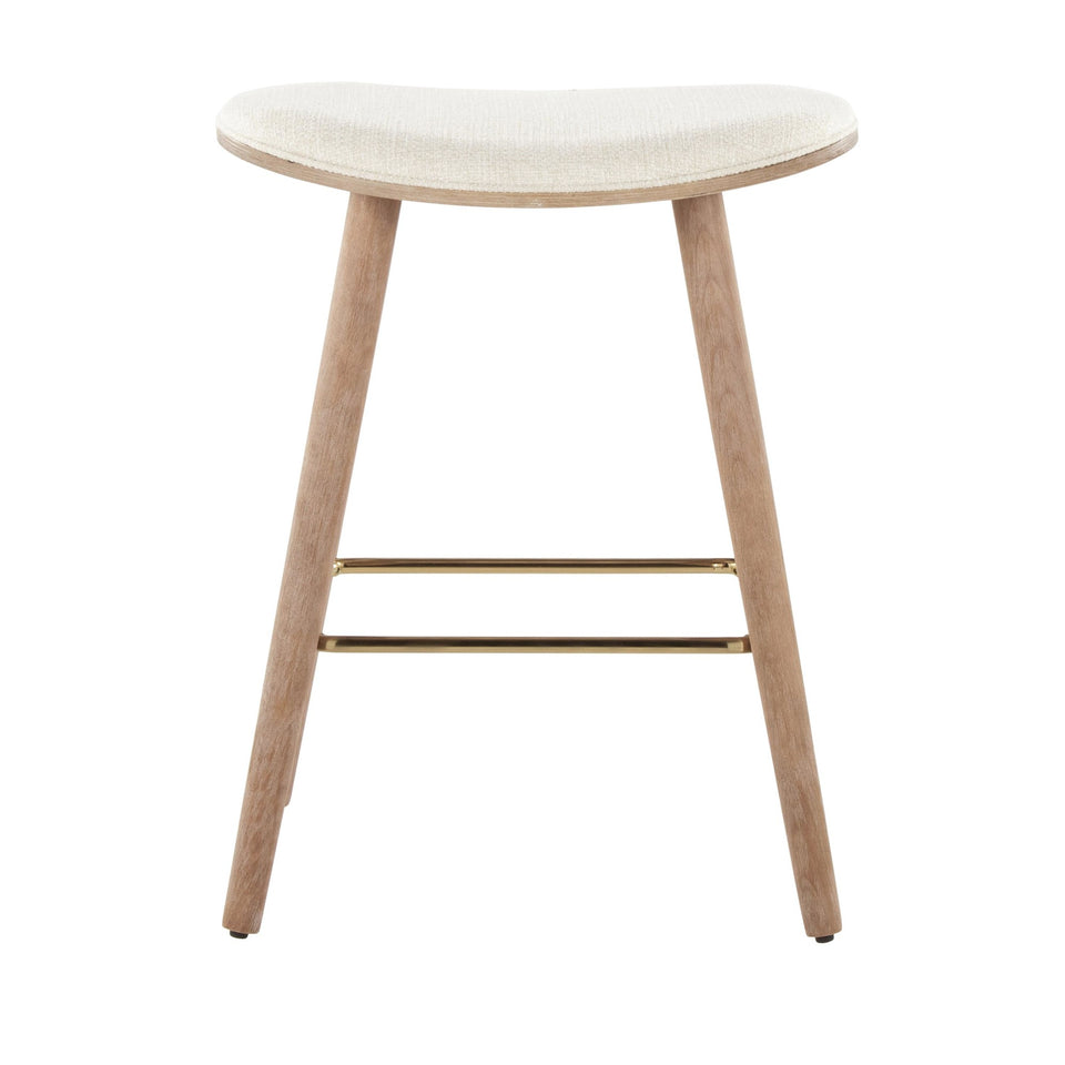 Saddle 26" Fixed-Height Counter Stool - Set of 2