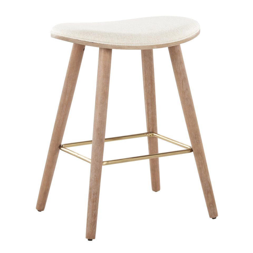 Saddle 26" Fixed-Height Counter Stool - Set of 2