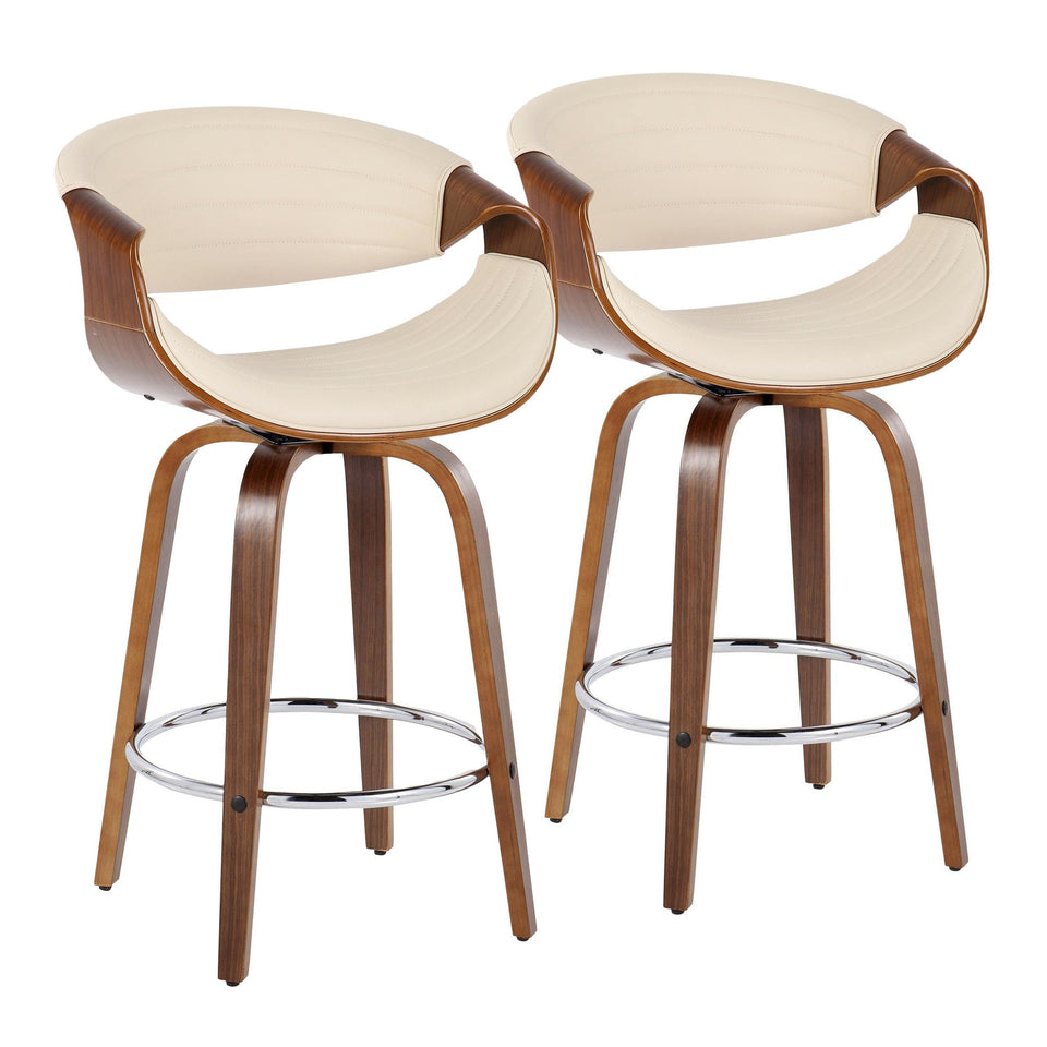 Symphony 26" Fixed-Height Counter Stool - Set of 2