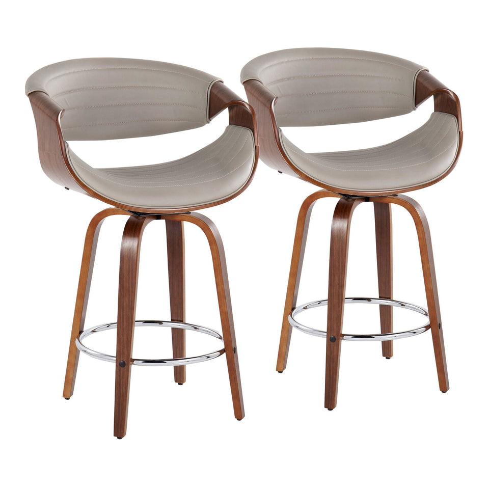 Symphony 26" Fixed-Height Counter Stool - Set of 2