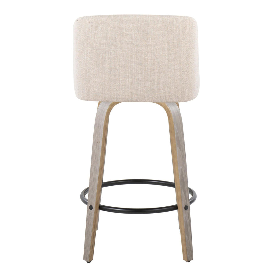 Toriano 26" Fixed-Height Counter Stool - Set of 2