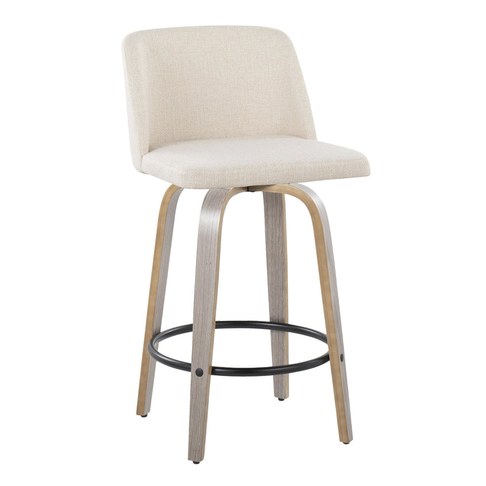 Toriano 26" Fixed-Height Counter Stool - Set of 2