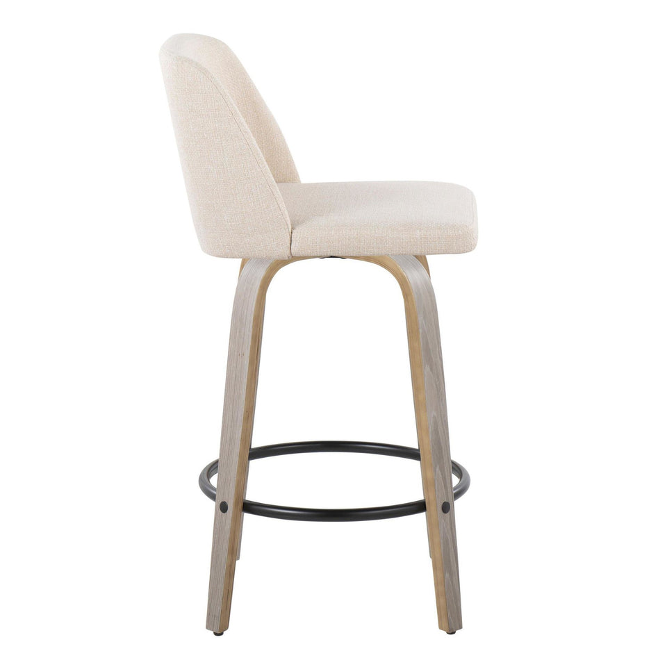 Toriano 26" Fixed-Height Counter Stool - Set of 2