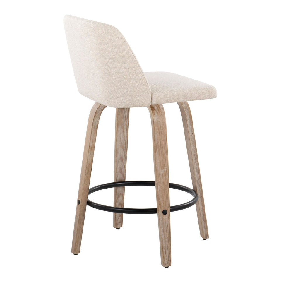 Toriano 26" Fixed-Height Counter Stool - Set of 2