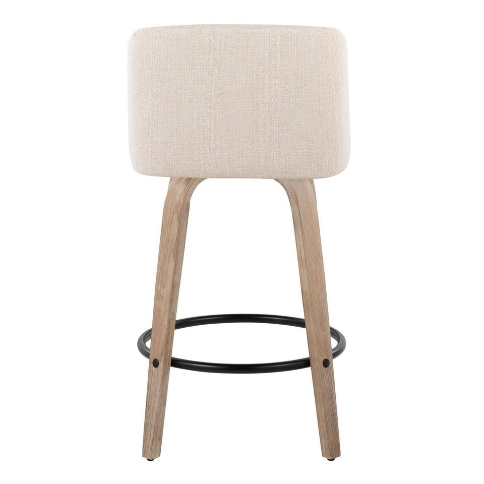 Toriano 26" Fixed-Height Counter Stool - Set of 2