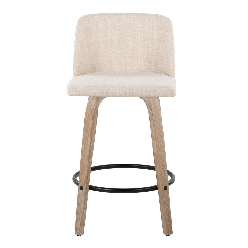 Toriano 26" Fixed-Height Counter Stool - Set of 2