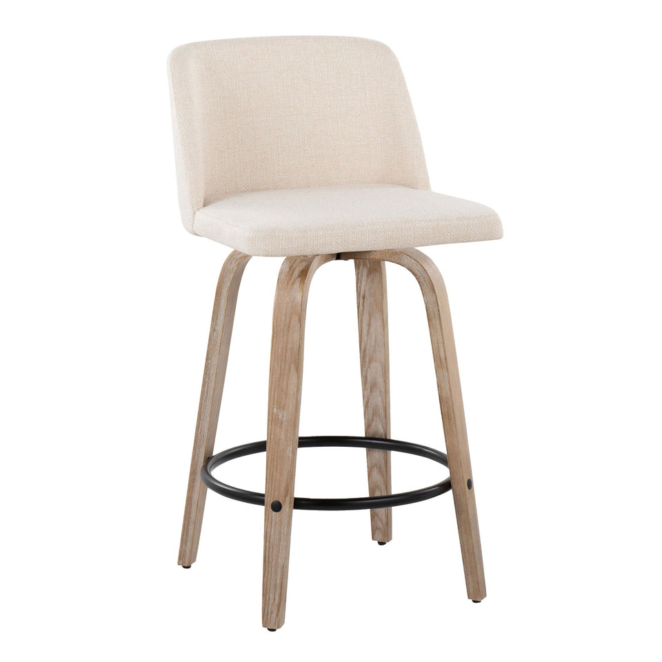 Toriano 26" Fixed-Height Counter Stool - Set of 2