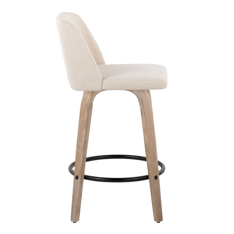 Toriano 26" Fixed-Height Counter Stool - Set of 2