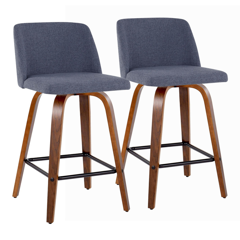 Toriano 26" Fixed-Height Counter Stool - Set of 2