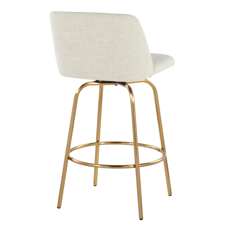 Toriano 26" Fixed-Height Counter Stool - Set of 2