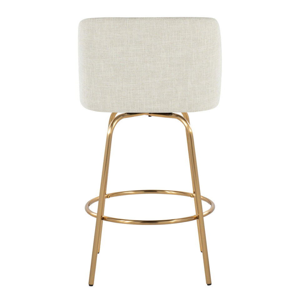Toriano 26" Fixed-Height Counter Stool - Set of 2