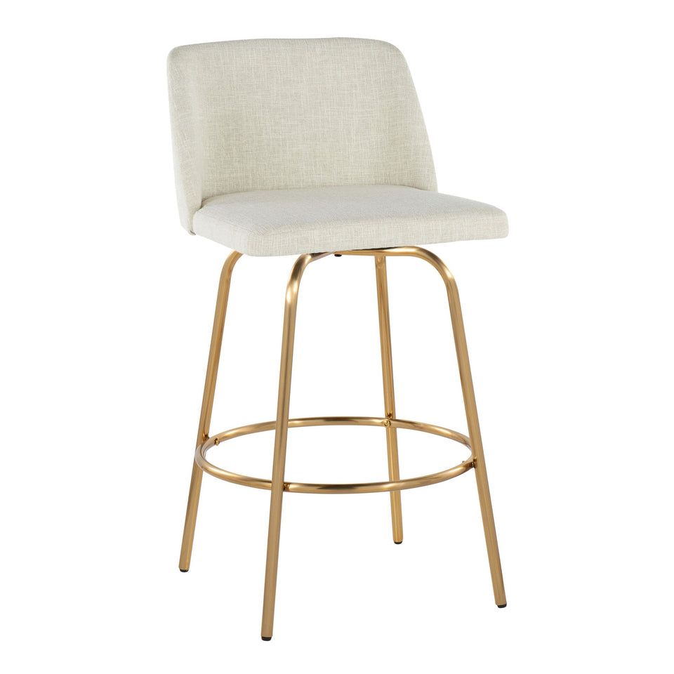 Toriano 26" Fixed-Height Counter Stool - Set of 2