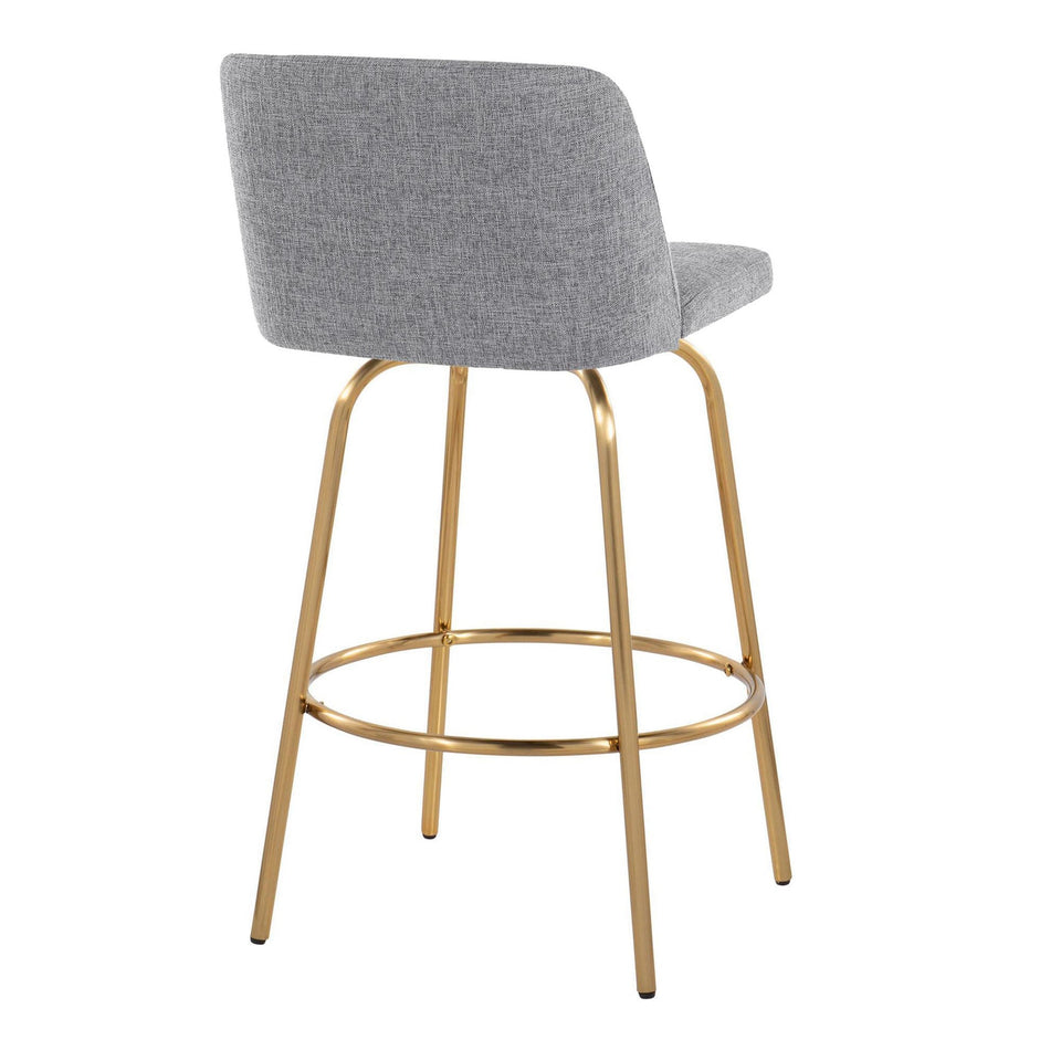 Toriano 26" Fixed-Height Counter Stool - Set of 2