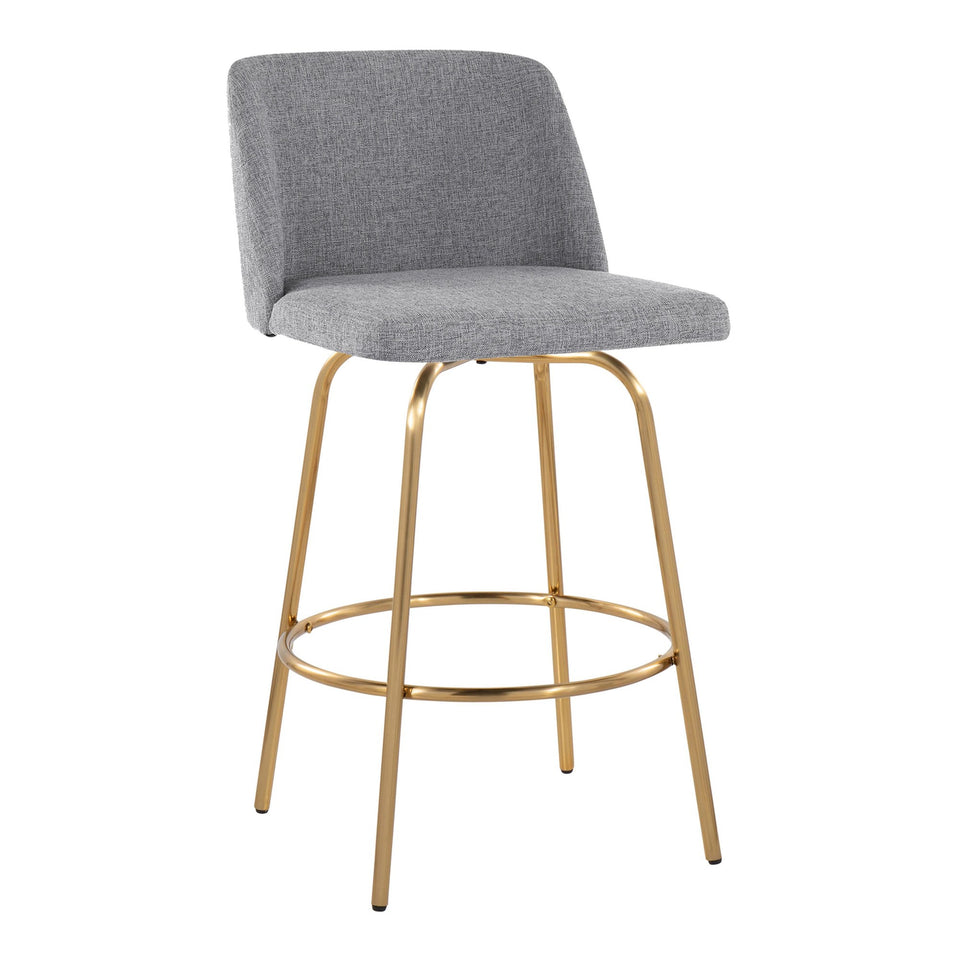 Toriano 26" Fixed-Height Counter Stool - Set of 2